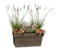 Eda Muret Avec Roulettes Toscane - 79 X 35 X H 39 Cm - 74 L - Taupe