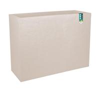 Jardinière EDA, 46 litres – 78,5 x 29,5 cm – hauteur 60 cm – beige