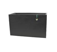 EDA - Muret Volcania 116 L - Décor Imitation Pierre - Utilisable à l'Intérieur et à l'Extérieur - Zone de Rétention d'eau pour Limiter l'Arrosage - 99,5 x 39,5 x 60 cm - Gris Anthracite