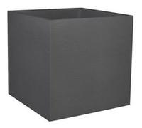 Pot carré Graphit - Anthracite - 49.5x49.5x49.5-57L - EDA Plastiques - Intérieur et extérieur