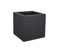 Pot carré Graphit Up - Anthracite - 29.5x29.5x29.5-21L - EDA Plastiques - Intérieur et extérieur