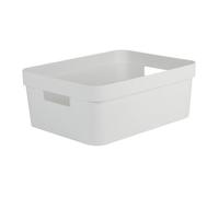 EDA PLASTIQUE Boîte de Rangement DECOR STONE Blanc - 12 L