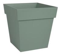 Pot de fleurs Carré 32 cm - EDA - Toscane - 22 L - 32 x 32 x H.32 cm - Vert Laurier