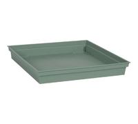 EDA PLASTIQUE - Soucoupe carrée Toscane 26.7 cm - Vert laurier