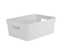 Eda plastiques Boîte de rangement décor stone - Blanc