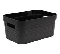 Eda plastiques Boîte de rangement Decor Stone - Noir