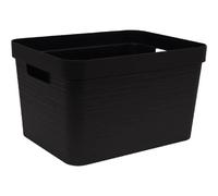 Grand Bac de rangement moderne 30 litres EDA - Noir