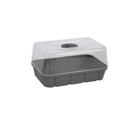 eda plastiques mini serre de culture - 38 x 25 x 19 cm - gris anthracite