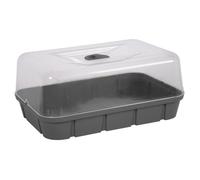 EDA PLASTIQUES Mini serre de culture - 56 x 38 x 24 cm - Gris anthracite