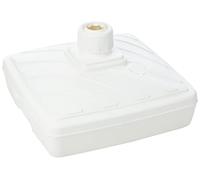 Eda Plastiques- Pied de Parasol carré 40L, DAD10607, Blanc