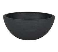 Eda plastiques Pot de fleurs demi-rond - Anthracite