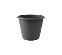 Eda plastiques Pot de fleurs rond - Gris anthracite