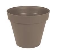 Pot Rond Taupe - Diamètre 80 Cm - 170 Litres - Toscane 13623 Eda Plastiques