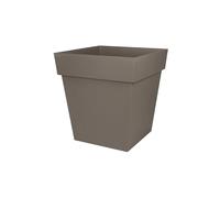 Pot carré Toscane - Taupe - 87 L - 50 cm - EDA PLASTIQUES