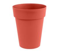 EDA - Pot de fleurs Rond mi-haut - Toscane - Ø 44 x 53 cm - Intérieur / Extérieur - 50 L - Orange Terre Battue