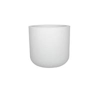 Pot de fleurs Rond 40 cm - EDA - Graphit Up - 32,5 L - Intérieur/ Extérieur - Décor Graphique - Ø 38,5 x H. 36,8 cm - Blanc Cérusé