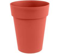 EDA - Pot de fleurs Rond mi-haut - Toscane - Ø 44 x 53 cm - Intérieur / Extérieur - 50 L - Orange Terre Battue