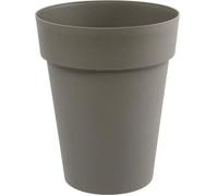 EDA - Pot de fleurs Rond mi-haut - Toscane - Ø 44 x 53 cm - Intérieur / Extérieur - 50 L - Taupe