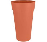 EDA - Pot de fleurs Toscane Rond XXL Ø48 x H80 cm 90 L Intérieur/Extérieur Orange terre battue