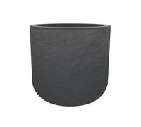 EDA Pot Rond 40 cm VOLCANIA UP Gris anthracite 40 cm Avec zone de rétention d'eau Ø 38,5 x 36,8 cm - Volume 32,5 L