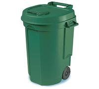 EDA - Poubelle 110 L à roulettes - 55 x 58 x 81 cm - Vert