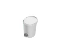 Petite poubelle moderne pour salle de bain 10 litres - Blanc