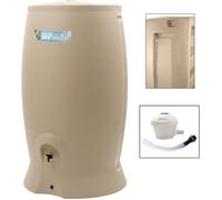 EDA Récupérateur d'eau Récup'O + 1 Kit collecteur 107x80x181cm - Contenance 1000L - Beige