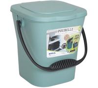 EDA Seau compost 6 L vert eucalyptus avec couvercle