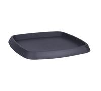 EDA Soucoupe carrée Chorus - 36,2 x 36,2 x 3 cm - Gris anthracite