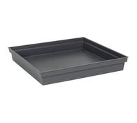 EDA Soucoupe carrée TOSCANE Gris anthracite 26,7 cm Pour 13643 Dim. 26,7 x 26,7 x 3,8 cm