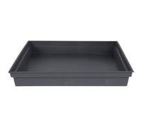 EDA Soucoupe carrée TOSCANE Gris anthracite 26,7 cm Pour 13643 Dim. 26,7 x 26,7 x 3,8 cm