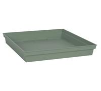 Soucoupe carré toscane - 32.6x32.6cm - Vert Laurier - EDA Plastiques