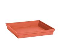 Soucoupe Toscane Carrée 32 Cm - Orange Terre Battue - Eda Multicolore