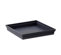 EDA Soucoupe carrée TOSCANE Gris anthracite 26,7 cm Pour 13643 Dim. 26,7 x 26,7 x 3,8 cm