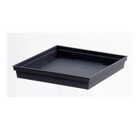 EDA Soucoupe Toscane carrée 32 cm Anthracite