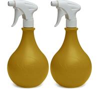 EDA - Vaporisateur Emma 1 Litre pour Plantes - 14 x 14 x H.26 cm - Curcuma (Lot de 2)