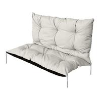 EDANTI Coussin d'assise pour balancelle hollywoodienne - Imperméable - Pour meubles de jardin - Beige - 180 x 60 x 50 cm