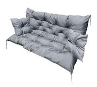 EDANTI Coussins d'assise Balancelle Hollywoodienne Gris 180x60x50cm