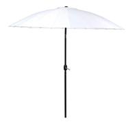 Parasol Camp Active Protection solaire pour balcon et terrasse - ⌀250 x 240 cm - Parasol rectangulaire - Parasol sans pied - Blanc