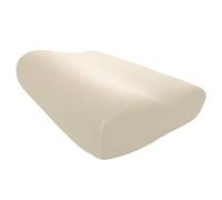 Edda Lux Housse destiné à Tempur Shape S, M et L Oreiller, 50 x 31 cm, Taie d'oreiller en Jersey Doux pour Oreiller Cervical, 100% Coton, Blanc Naturel