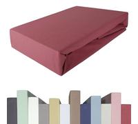 Edda Lux Topper Drap Housse pour Surmatelas de Lit Boxspring à Sommier-Tapissier, 180x200 cm, 95% Coton 5% Élasthanne, Qualité Premium, Jersey Doux, Grenade