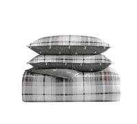 Eddie Bauer Alder Plaid Édredon, Charbon de Bois, Charbon, King