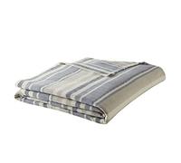Eddie Bauer Couverture à Chevrons, Rayures Bleues, Jumeau