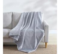 Eddie Bauer - Couverture Super Douce réversible en Sherpa et Polaire brossée, idéale pour se détendre (Gris uni Ultra lux)