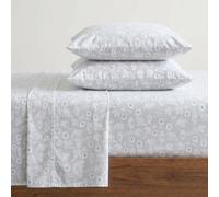 Eddie Bauer - Draps en Flanelle pour très Grand lit, Coton Anti-Boulochage et Infroissable, Doux au Toucher pour Un Confort en Toutes Saisons - Draps de lit avec taie d'oreiller et Drap-Housse