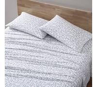 Eddie Bauer - Draps pour très Grand lit, Parure de lit en Percale de Coton, décoration d'intérieur Nette et fraîche (Vert Albright, très Grand lit)