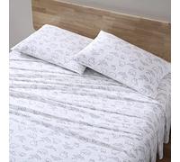 Eddie Bauer - Draps pour très Grand lit, Parure de lit en Percale de Coton, décoration d'intérieur Nette et fraîche (Smokey Bear Camp Grey, très Grand lit)