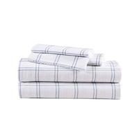 Eddie Bauer Home - Flannel Collection Parure de lit en Coton, pré-rétréci et brossé pour Plus de Douceur, de Confort et de Confort, pour très Grand lit, Carreaux Westridge