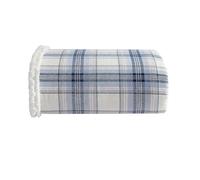 Eddie Bauer - Jeté de lit en Flanelle de Coton pour décoration d'intérieur, literie réversible Toutes Saisons en Sherpa (Edgewood Plaid Bleu, jeté)