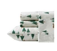 Eddie Bauer - Parure de lit en Flanelle de Coton, brossée pour Plus de Douceur, décoration d'intérieur Confortable (cerf Creux, très Grand)
